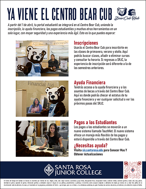 Bear Cub Hub Flyer - Spanish