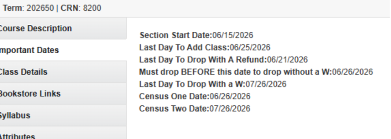 Course Details Example
