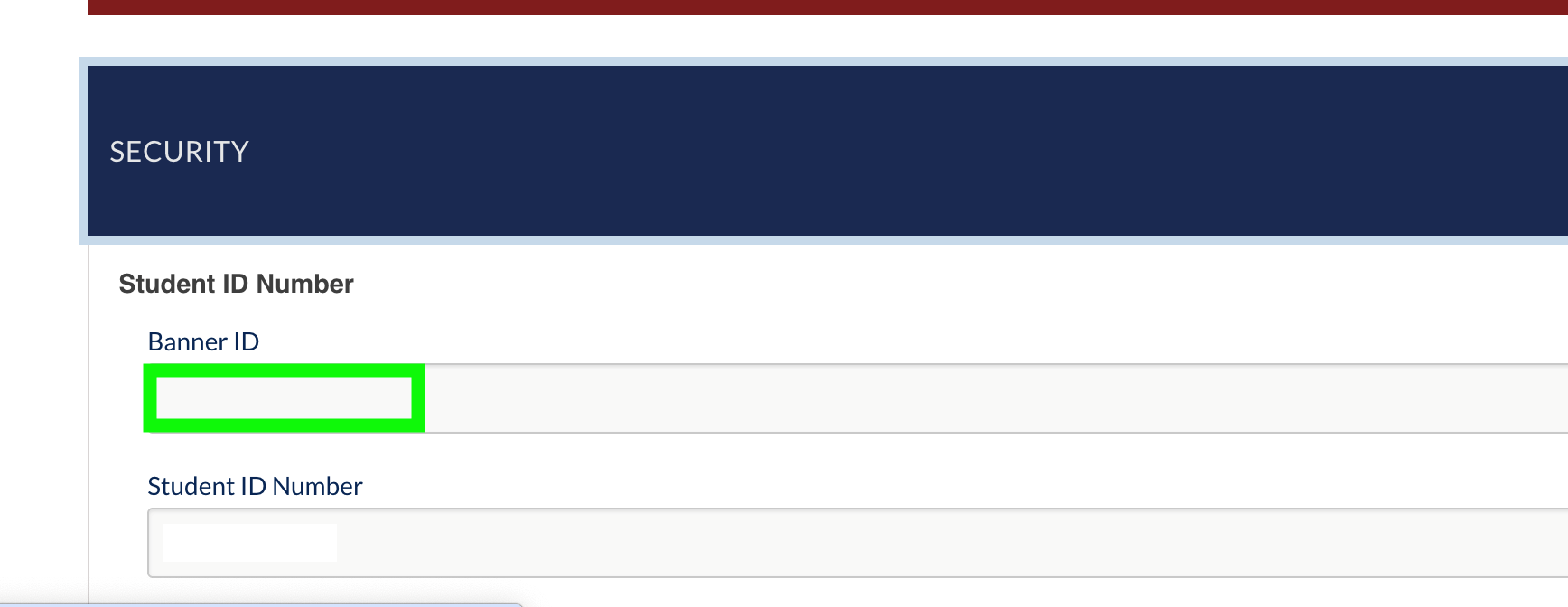 Banner ID Screen Shot